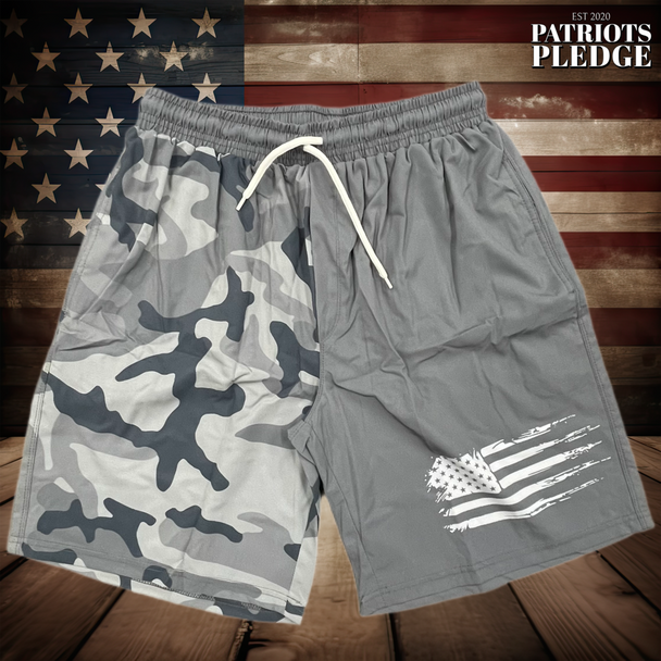 Redneck Nation© Grey Camo Board Shorts