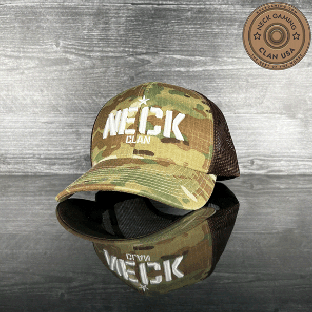 Neck Clan Tan Camo 3D Hat