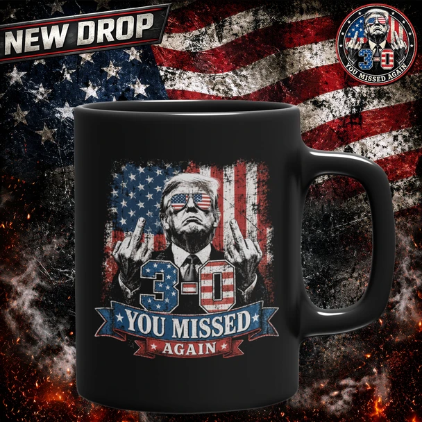 3-0 You Missed Again Coffee Cup