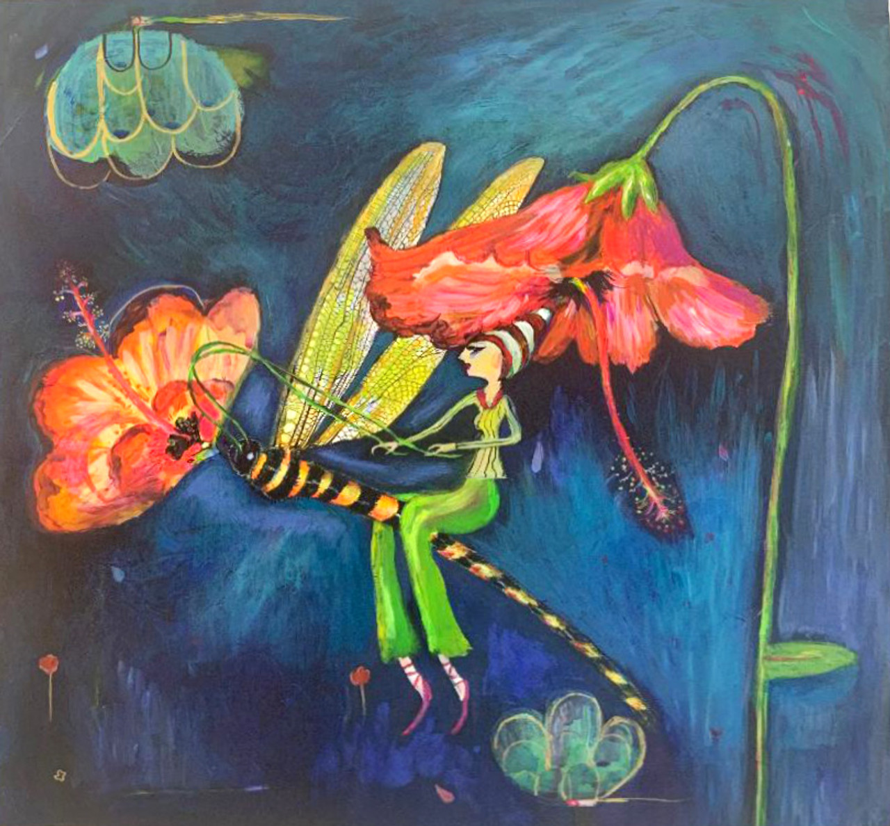 dragonfly paintings acrylic