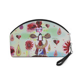 Red harlequin makeup-travel bag