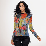 Hibiscus sisters mesh top