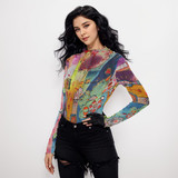 NYC Soho mesh top
