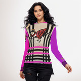 Flying Cat Angel mesh top