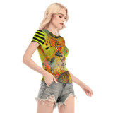 Garden party mesh short sleeve top