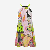 Matcha muchacha Women's Halter Dress | Rayon