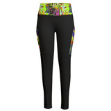Bun bun chartreuse Women's High Waist Leggings With Side Pocket