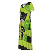 Cat woman Women's V-neck Dress With Side Slit