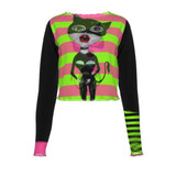 Cat woman Mesh Long Sleeve shrug