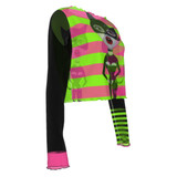 Cat woman Mesh Long Sleeve shrug