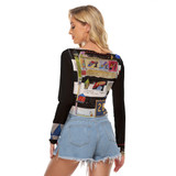 Vintage NY Mesh Long Sleeve shrug