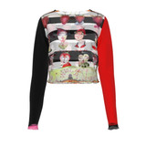 Strawberry picking Mesh Long Sleeve Shrug