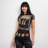 Shoes Short Sleeve Mesh Top