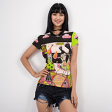 Happy Matcha Short Sleeve Mesh Top