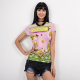 Yoga Girl Short Sleeve Mesh Top