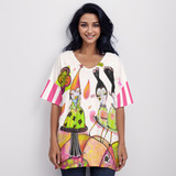 Matcha girls top 100% cotton short sleeve top