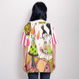 Matcha girls top 100% cotton short sleeve top