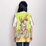 Bike girl top 100% cotton