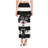 Cat woman Women's Side Slit Skirt