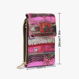 Pink bowie phone cross body bag