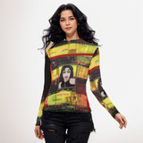 Love letter to Rocky Horror mesh long sleeve top