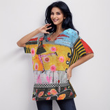 Walking not talking 100% cotton short sleeve top