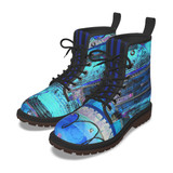 Blue glam unisex ankle Boots