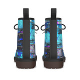 Blue glam unisex ankle Boots