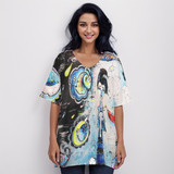 Pentimenti 100% cotton short sleeve top