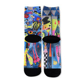 Lemon sidewalk unisex crew socks