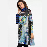 Pentimenti long sleeve dress