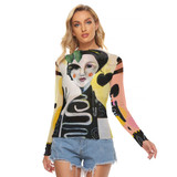 Lily long sleeve mesh top