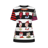 Strawberry pixies O neck T shirt