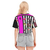 Italian Licorice Crop Top 100% Cotton