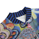 Blue hearts long duster jacket