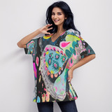 Glitter Puff 100% cotton short sleeve top