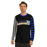 Stereo men's long sleeve shirt 100% cotton