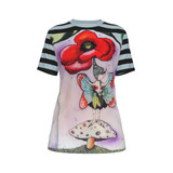 Poppy fairy O Neck T shirt