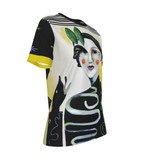 Black harlequin O neck Tshirt