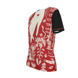 Red rabbit's garden O-Neck T-Shirt