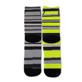 Gray & Chartreuse tea Unisex crew Socks