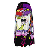 Coffee Voodoo Maxi Chiffon Skirt