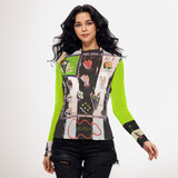 Sushi long sleeve mesh top