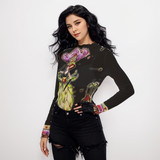 Artichoke dress long sleeve mesh top