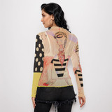 Passion Long Sleeve Mesh Top