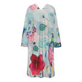 Ocean Dreams 100% organic cotton long jacket with pockets
