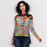 New York Garden Long Sleeve Top