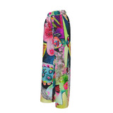 Glitter puff silky palazzo pants