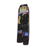 Walking postcards silky palazzo pants