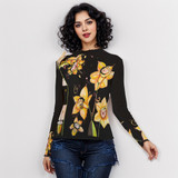 Daffodil long sleeve mesh top